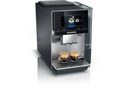 Cafetera superautomática - SIEMENS TP705R01, 19 bar, 1500 V, 2 tazas, Negro