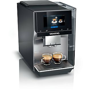 Cafetera superautomática - SIEMENS TP705R01, 19 bar, 1500 W, 2 tazas, Negro
