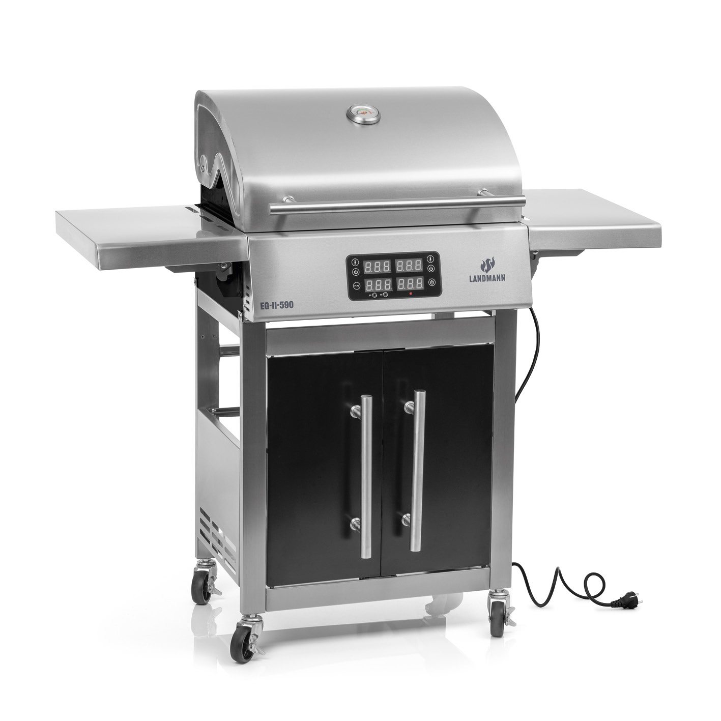 LANDMANN LANDMANN Elektro-Grillwagen EG-II-590 (3200 Watt) Elektrogrill, Silber