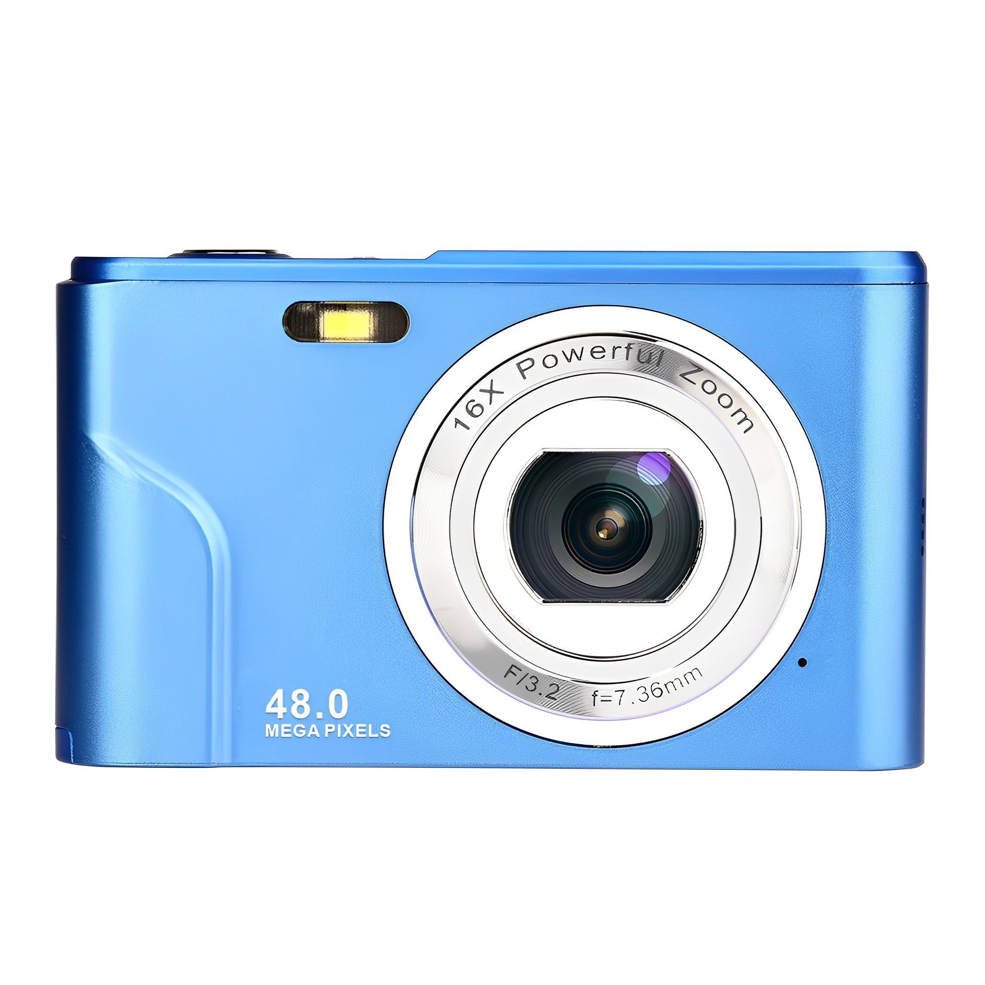 Kompaktkamera,48 Blau, ,Zoomobjektiv-Blau megapixel,Digitalkamera HD-Bildschirme- Digitalkameras SYNTEK