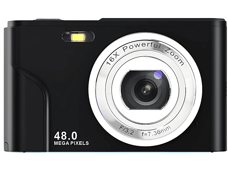 megapixel,Digitalkamera Schwarz, Kompaktkamera,48 HD-Bildschirme SYNTEK ,Zoomobjektiv-Schwarz Digitalkameras