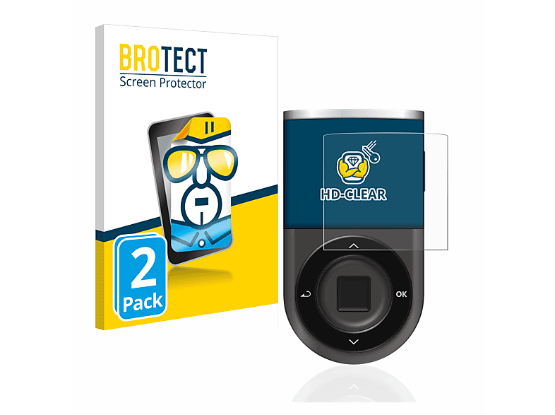 BROTECT 2x klare Schutzfolie(für D’CENT Wallet) Biometric