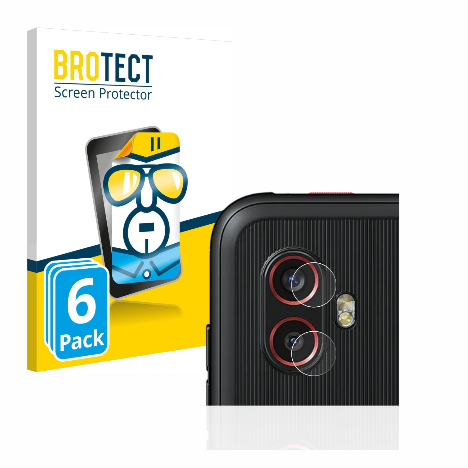 BROTECT 6x klare Schutzfolie(für Samsung Enterprise 6 Galaxy Edition) Pro Xcover