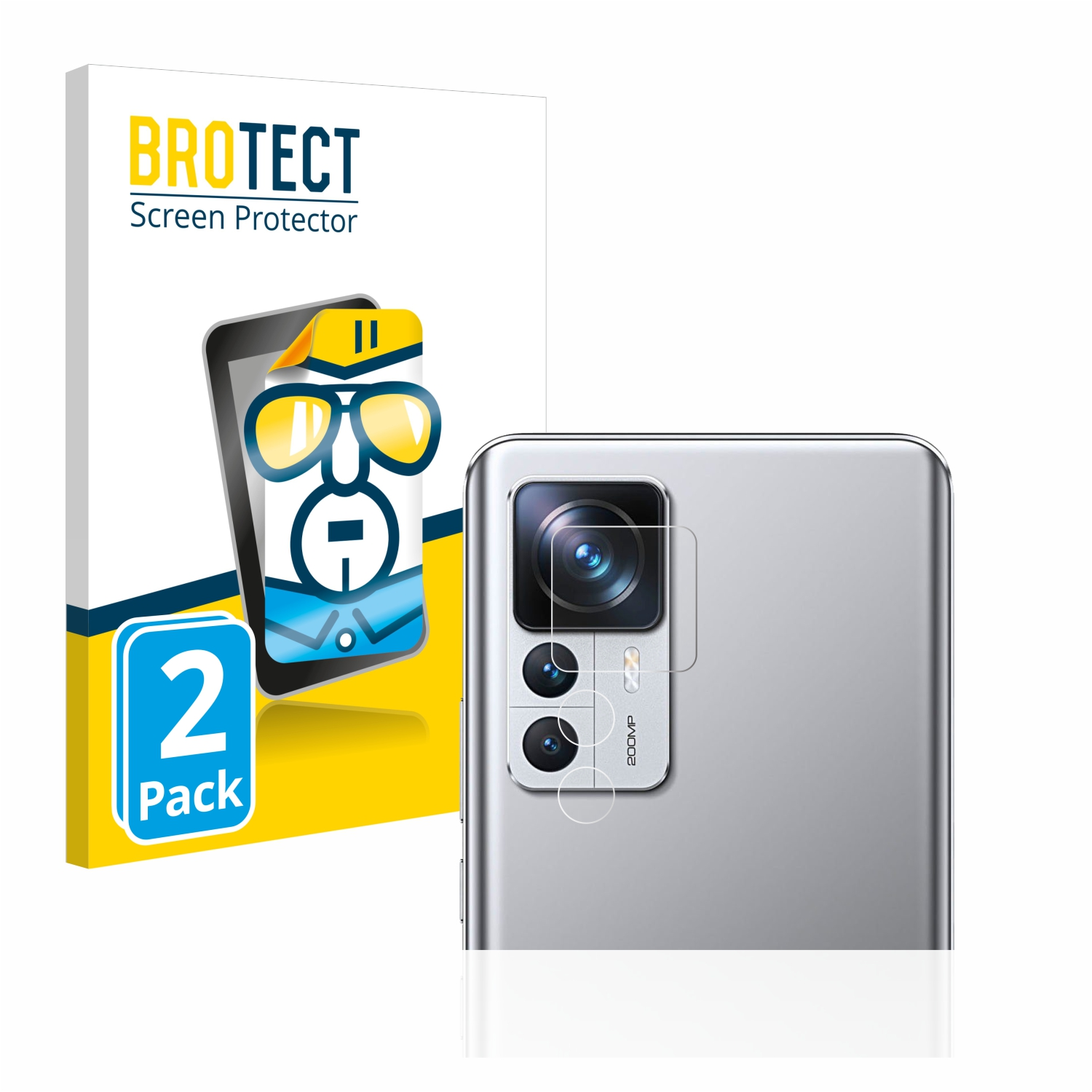 12T BROTECT Pro) Schutzfolie(für Xiaomi klare 2x