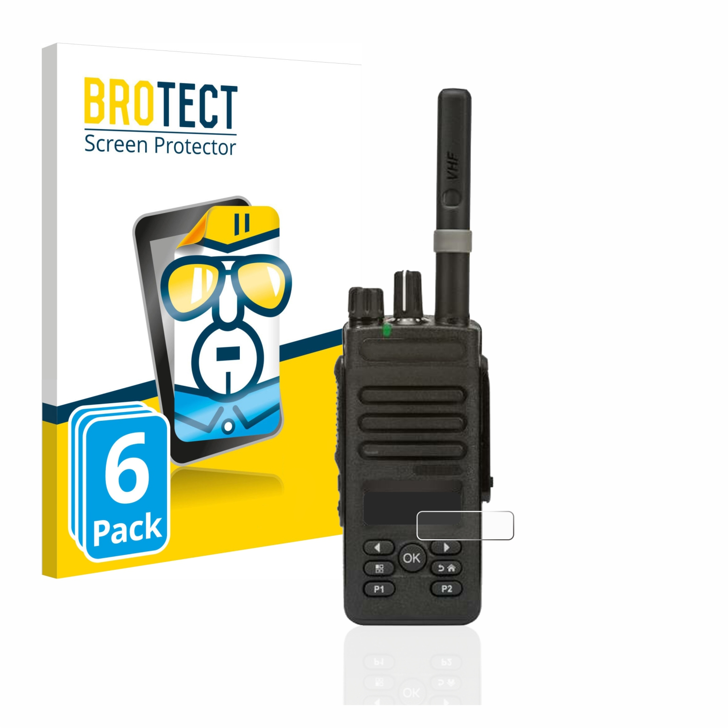 DP2600E) BROTECT 6x klare Motorola Schutzfolie(für