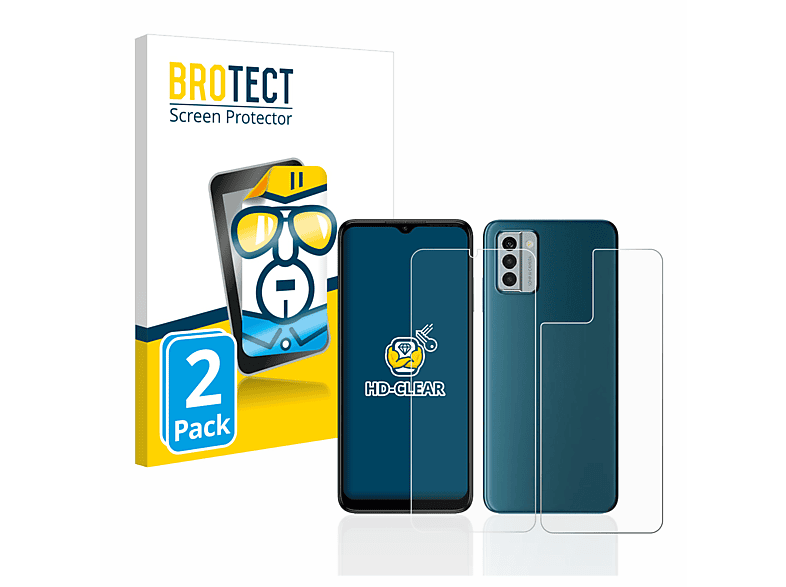 2x Nokia BROTECT G22) Schutzfolie(für klare