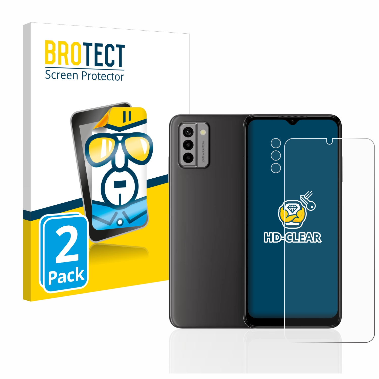 klare Schutzfolie(für BROTECT Nokia 2x G22)