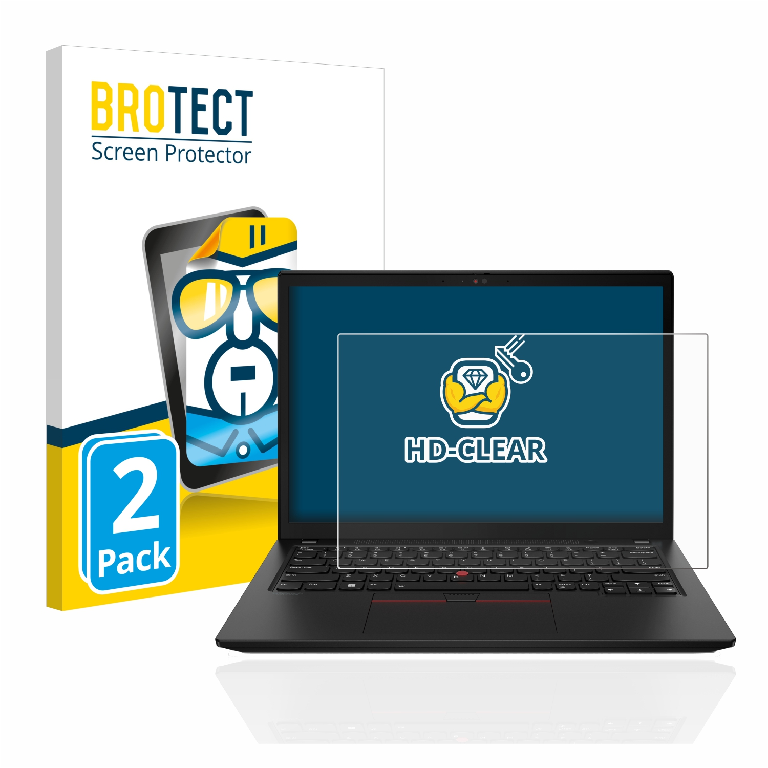 BROTECT 2x klare Gen Lenovo X13 3) Schutzfolie(für ThinkPad