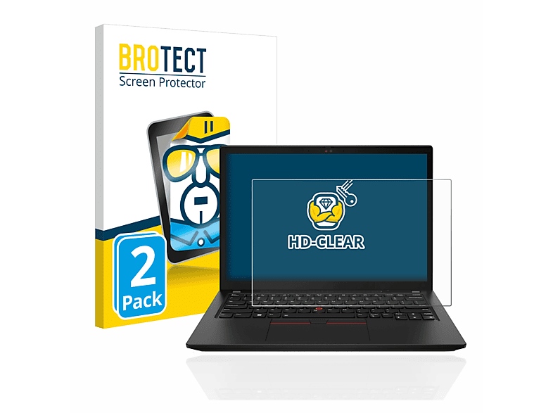 BROTECT 2x klare Schutzfolie(für Lenovo ThinkPad X13 Gen 3)