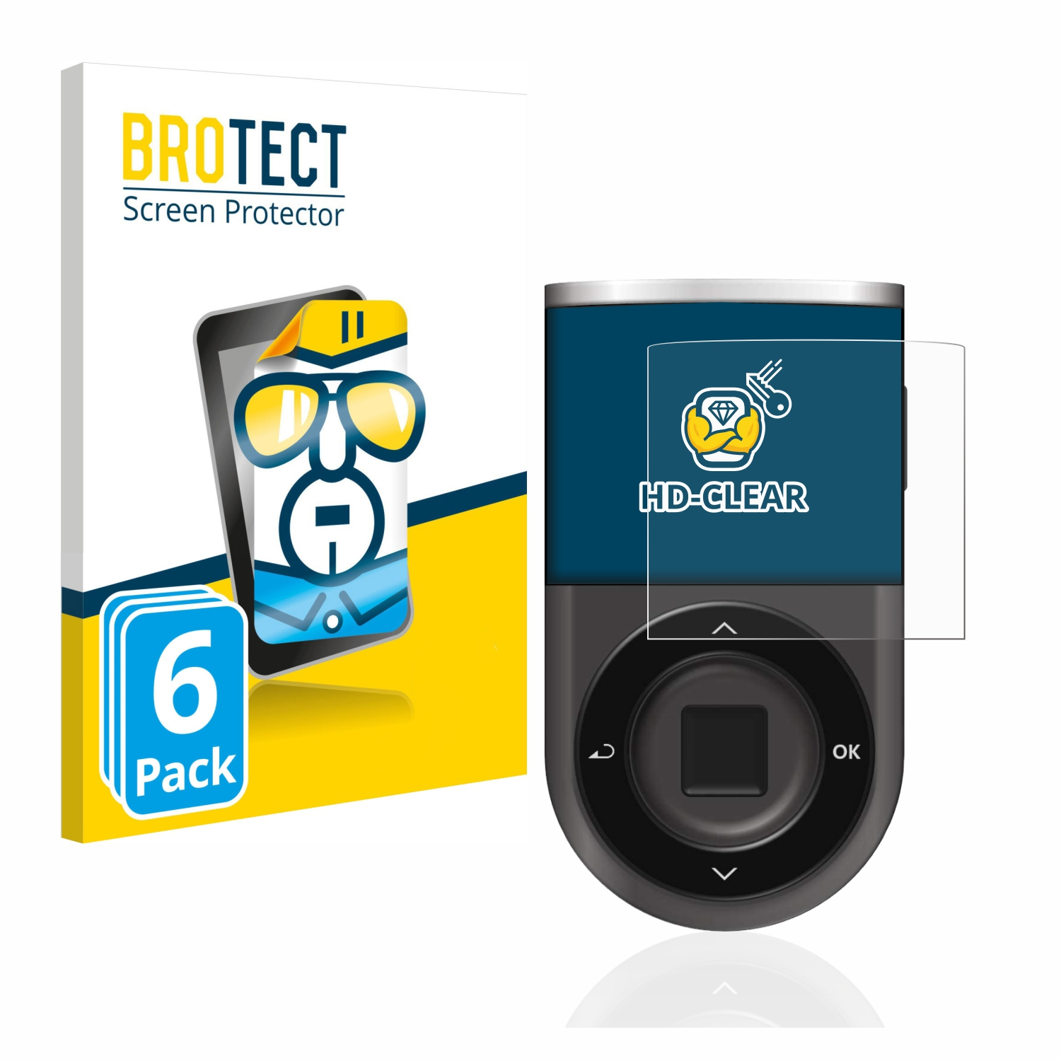 BROTECT D’CENT Biometric klare Wallet) Schutzfolie(für 6x