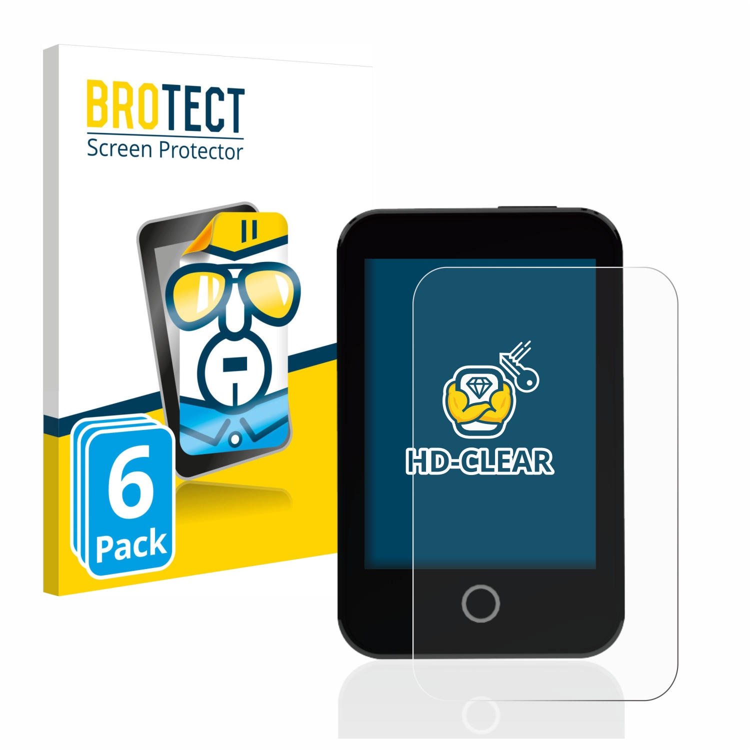 BROTECT 6x klare Schutzfolie(für Medtrum Touchcare nano CGM)