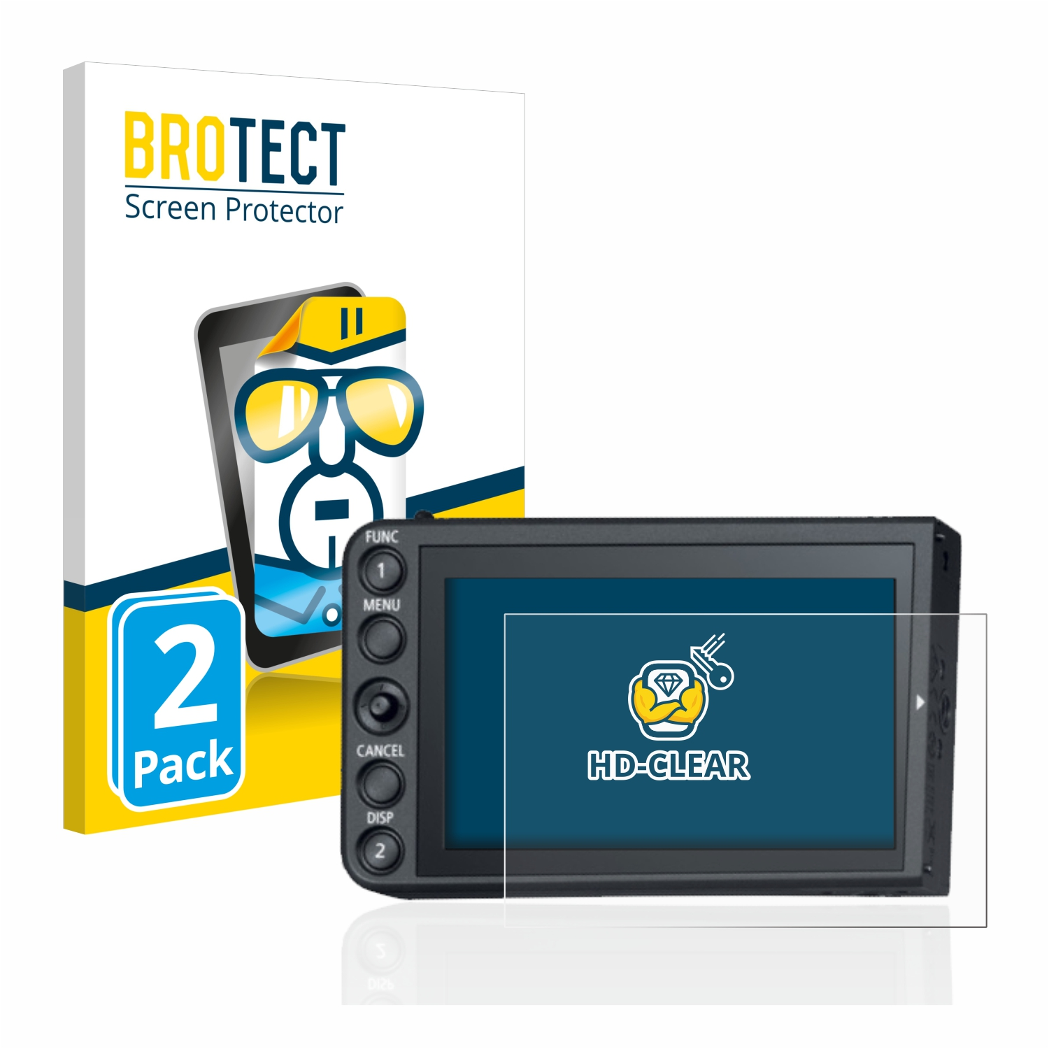 klare Schutzfolie(für Monitor LCD 2x Canon BROTECT LM-V1)