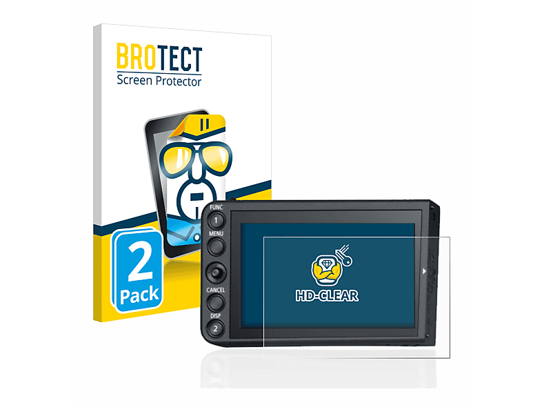 BROTECT 2x klare Schutzfolie(für Canon LCD Monitor LM-V1)