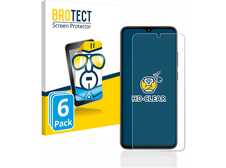 klare BROTECT Schutzfolie(für Xiaomi A2) Redmi 6x