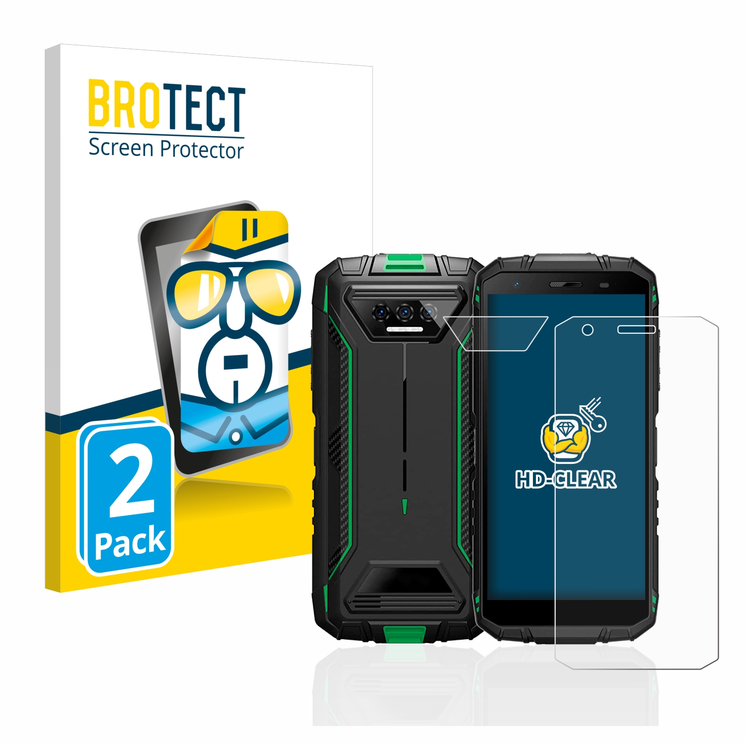 BROTECT 2x klare Schutzfolie(für S41 Doogee Pro)