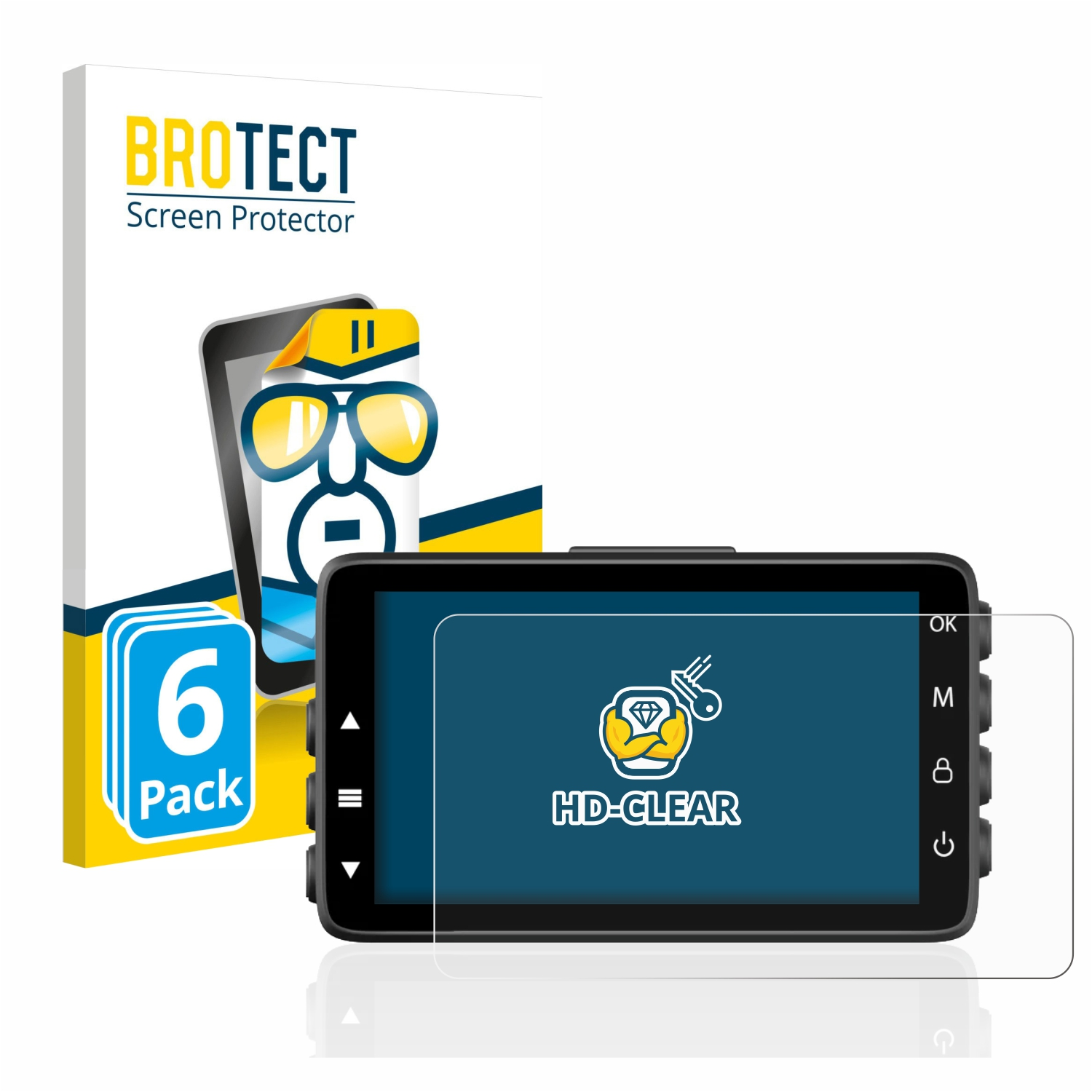 BROTECT 6x klare Schutzfolie(für SpurCam DT2 Pro)