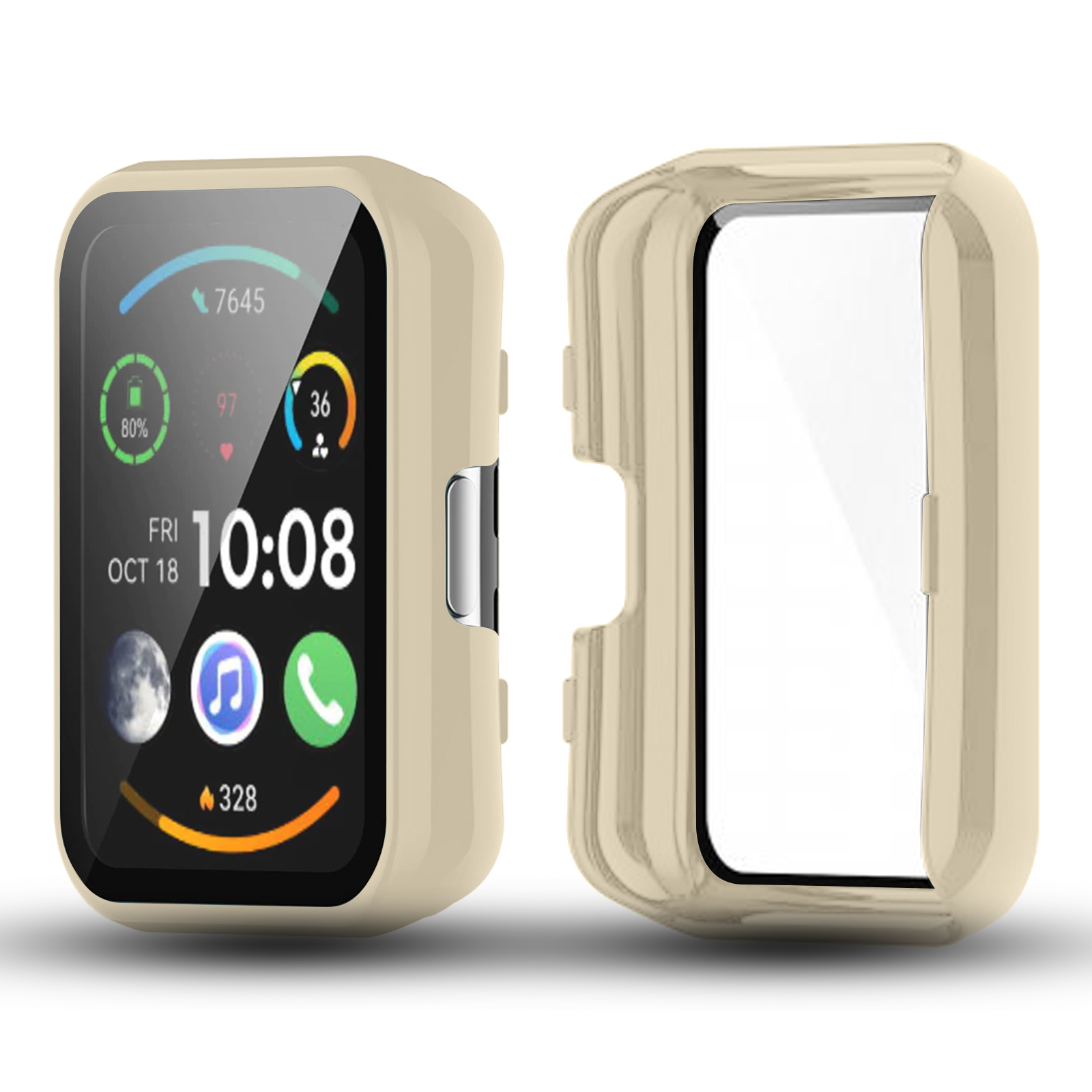 AVIZAR 360° Series, Full Huawei 2 Fit Cover, Gelbgrau Active, Watch Huawei, Fit / 2