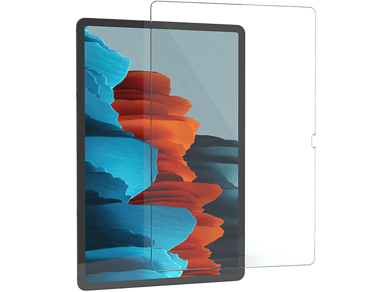 Glasfolie für 5G) Schutzfolie S7 Displayschutzglas(für CASE Samsung / EAZY Plus Display Galaxy Tab