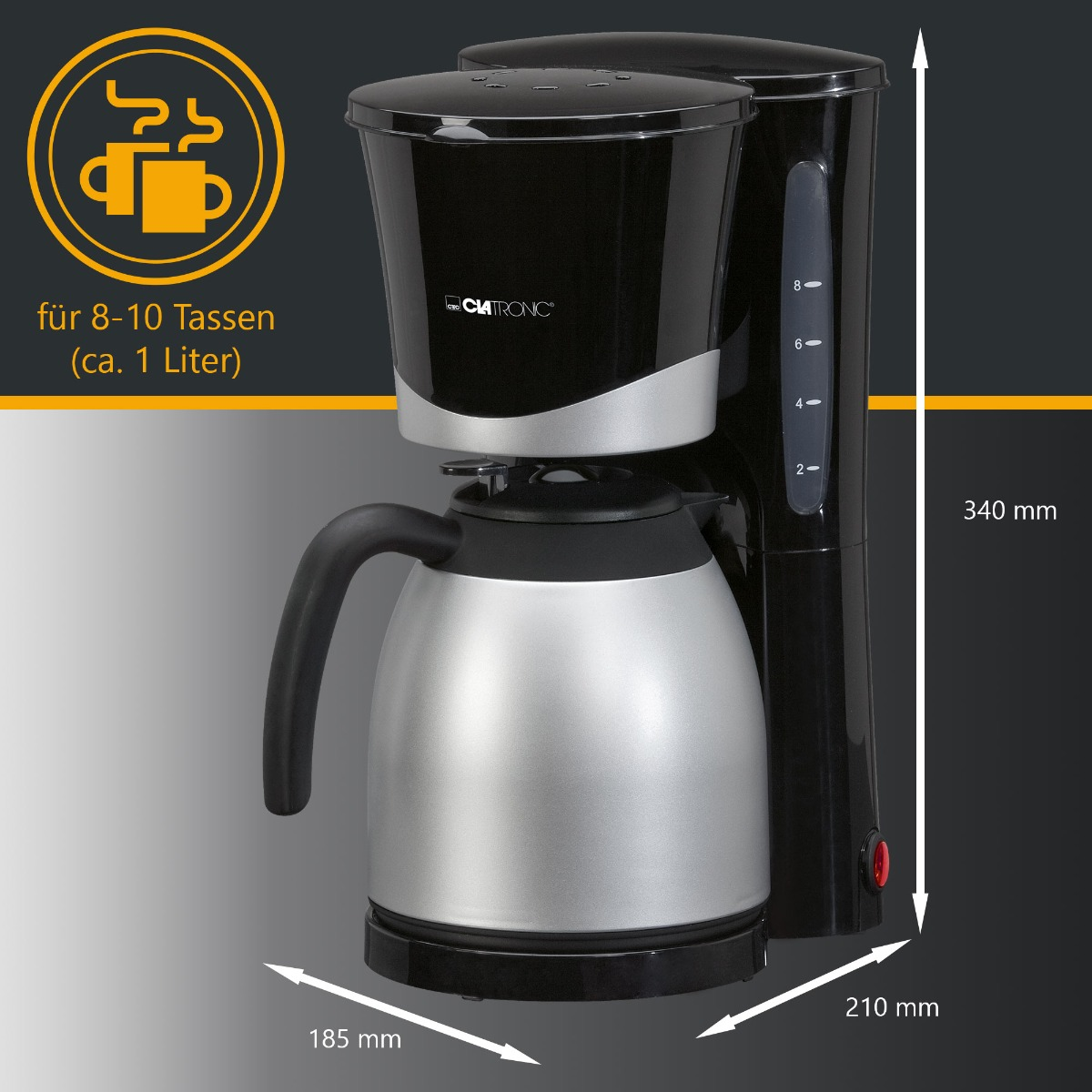 CLATRONIC KA Schwarz 3327 Kaffeemaschine