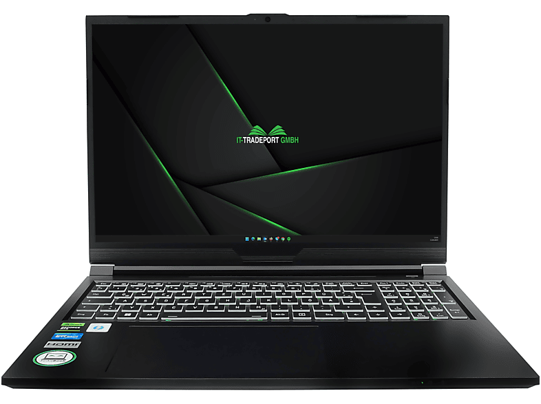 IT-TRADEPORT JodaBook \'Gaming\' N16, fertig eingerichtet, 165Hz, Notebook mit 16 Zoll Display, Intel® Core™ i9 Prozessor, 16 GB RAM, 4000 GB SSD, NVIDIA GeForce RTX 4060, Schwarz
