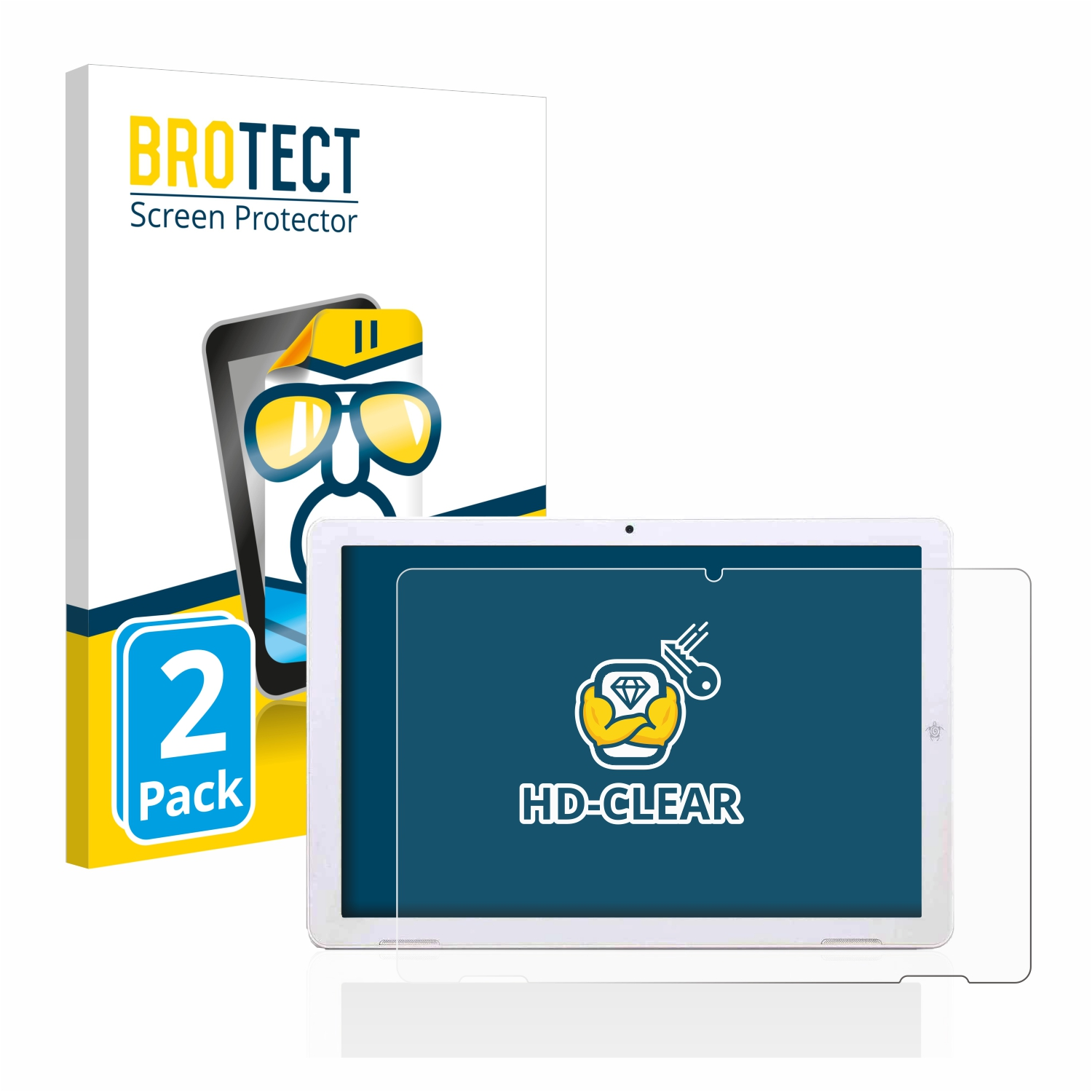BROTECT 2x Iyo klare Mediacom SmartPad 10) Schutzfolie(für