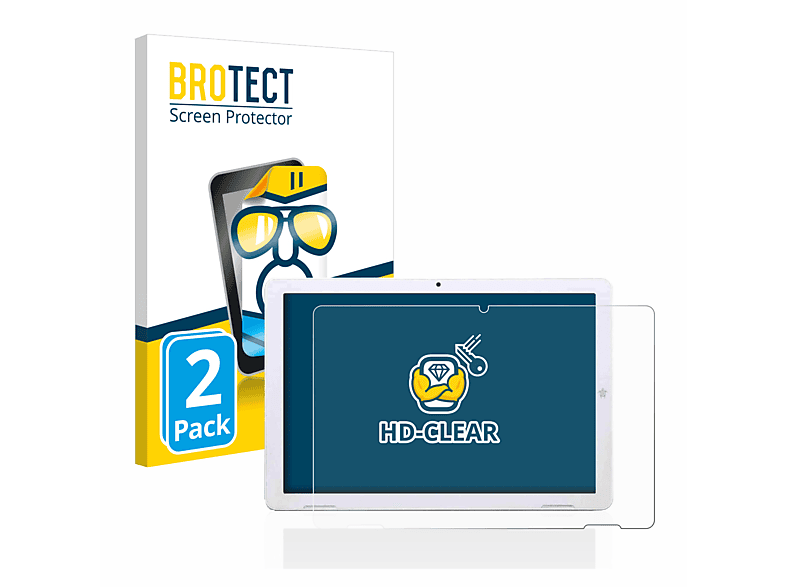 Super beliebt und 100 % Qualität garantiert! BROTECT 2x klare Schutzfolie(für Mediacom 10) SmartPad Iyo