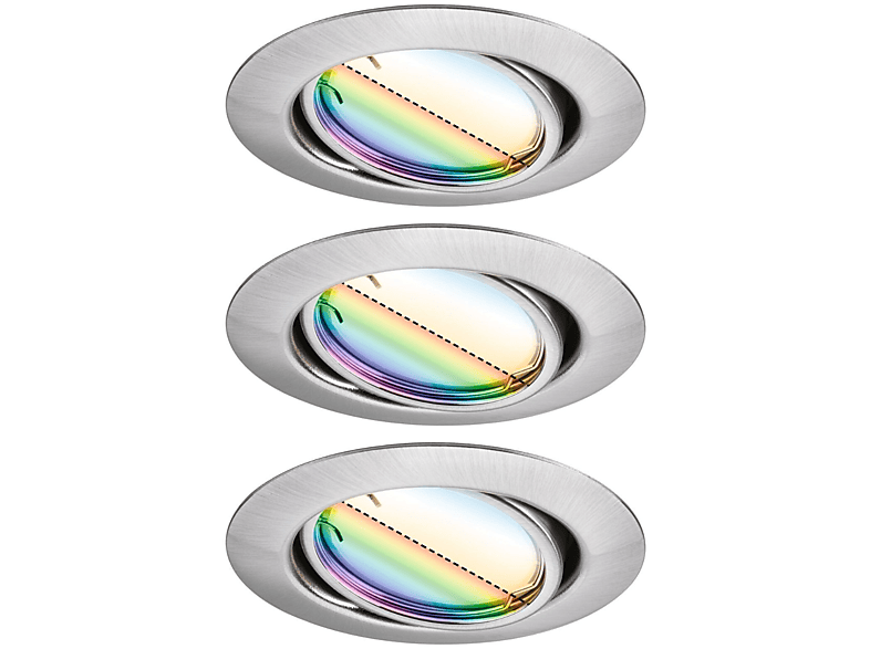 LICHT Farbwechsel PAULMANN Base (92467) White RGBW|Tunable Deckeneinbauleuchte
