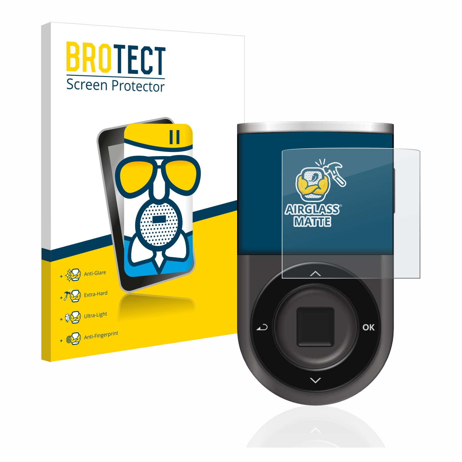 BROTECT Airglass matte Schutzfolie(für D’CENT Wallet) Biometric