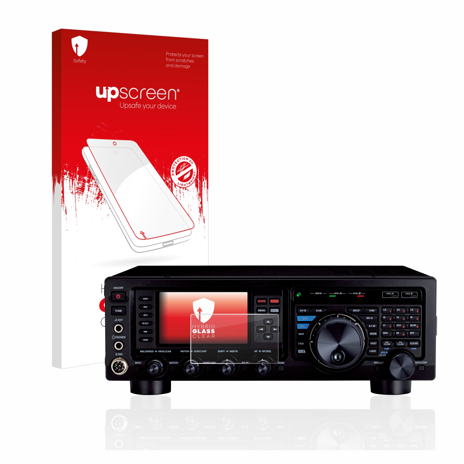 UPSCREEN klare Yaesu FT DX Schutzfolie(für 1200)