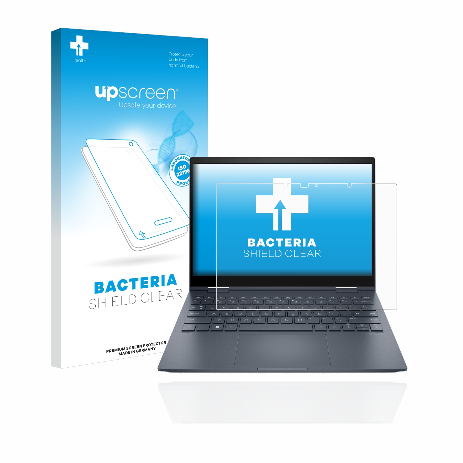 UPSCREEN antibakteriell klare Schutzfolie(für HP x360 Envy 13-bfxxx)