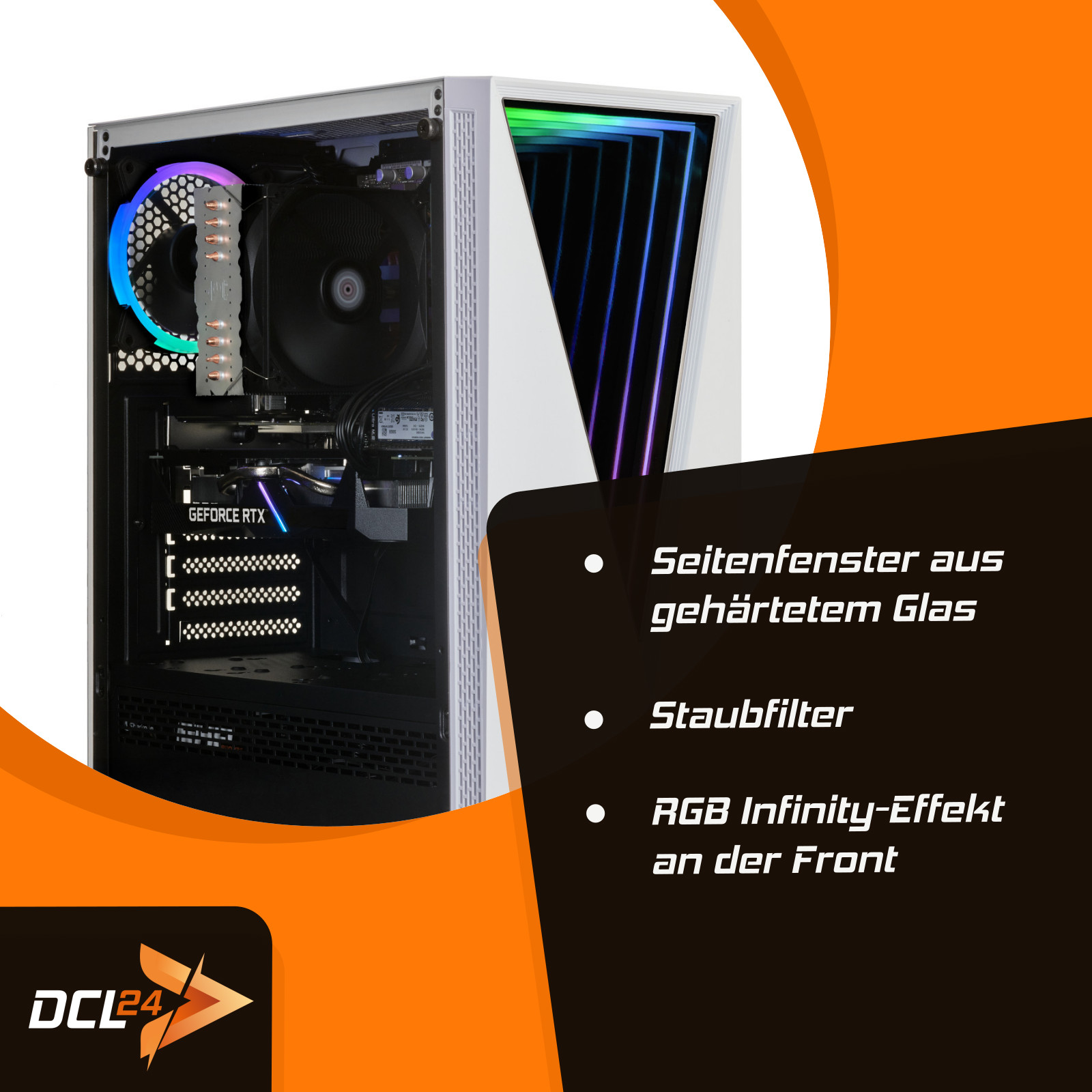 DCL24 Void, 500 GB Windows GeForce GB mit 4060, Ryzen™ Gaming AMD NVIDIA 8 SSD, 11 5 16 Pro, PC Prozessor, GB RAM, RTX™