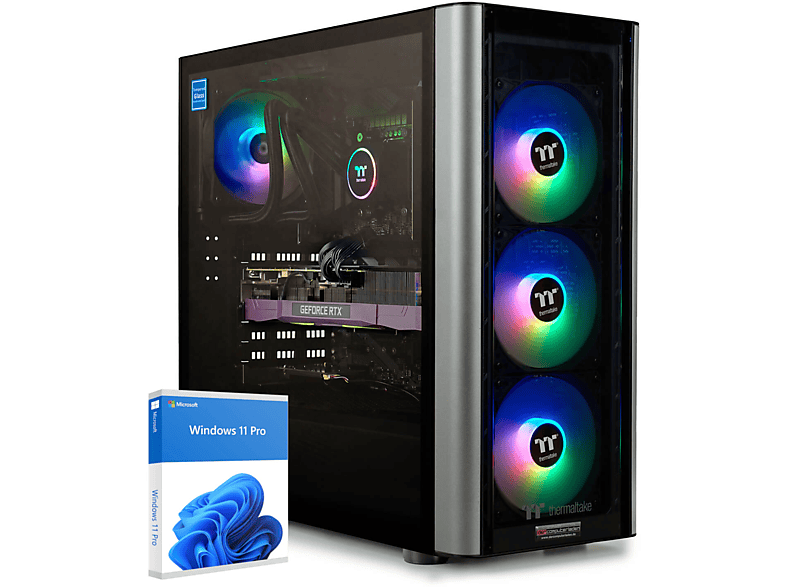 DCL24 Level 20 RGB, Windows 11 Pro, Gaming PC mit Intel® Core™ i9 Prozessor, 32 GB RAM, 1000 GB SSD, NVIDIA GeForce RTX™ 4070, 12 GB