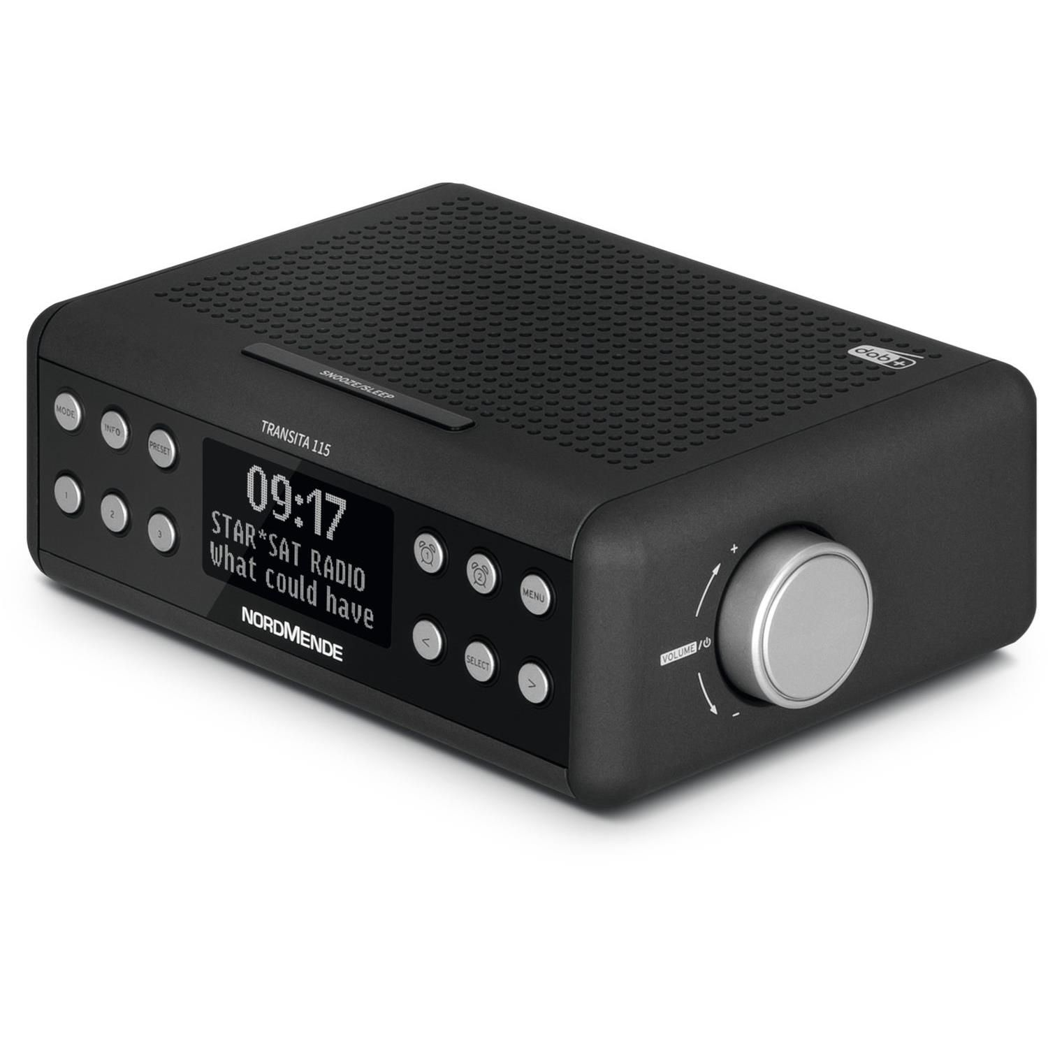 FM, schwarz AM, TECHNISAT Transita DAB+, 115 DAB, Multifunktionsradio,