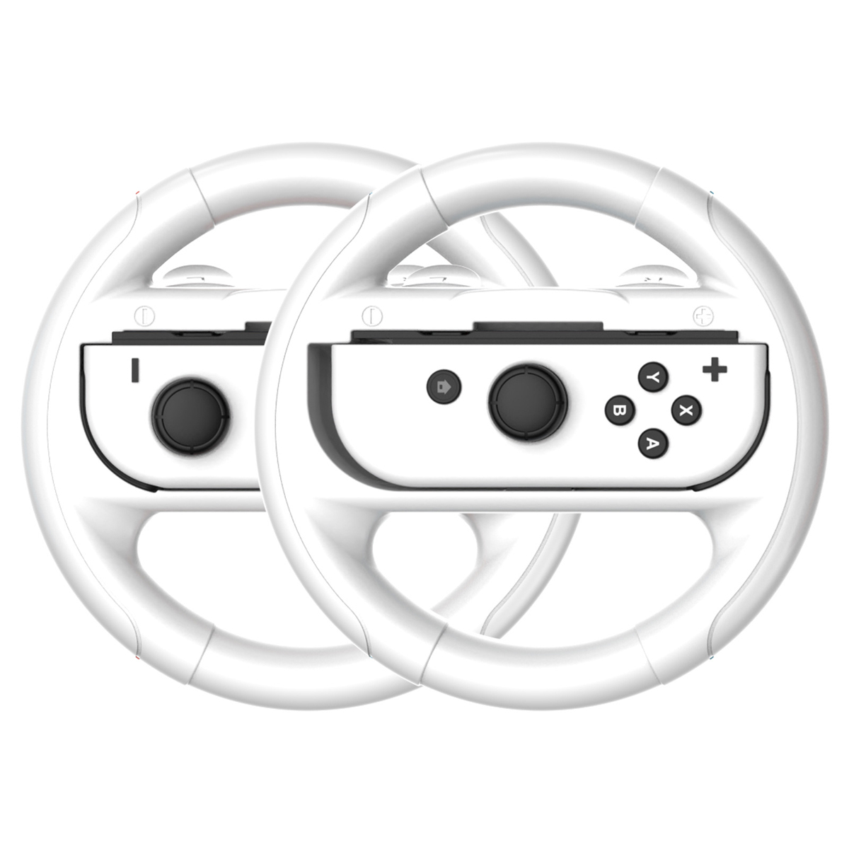 TADOW Für Paar, Trackpad,1 Switch Lenkrad, Gaming Nintendo-Lenkradgriff,Kompatibles weiß Gaming OLED