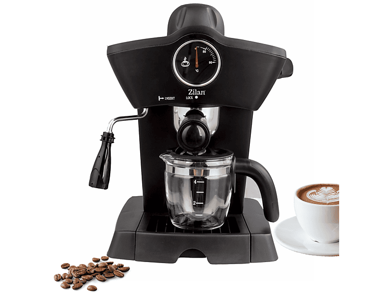ZILAN ZLN-2854 Espressomaschine Sable Schwarz