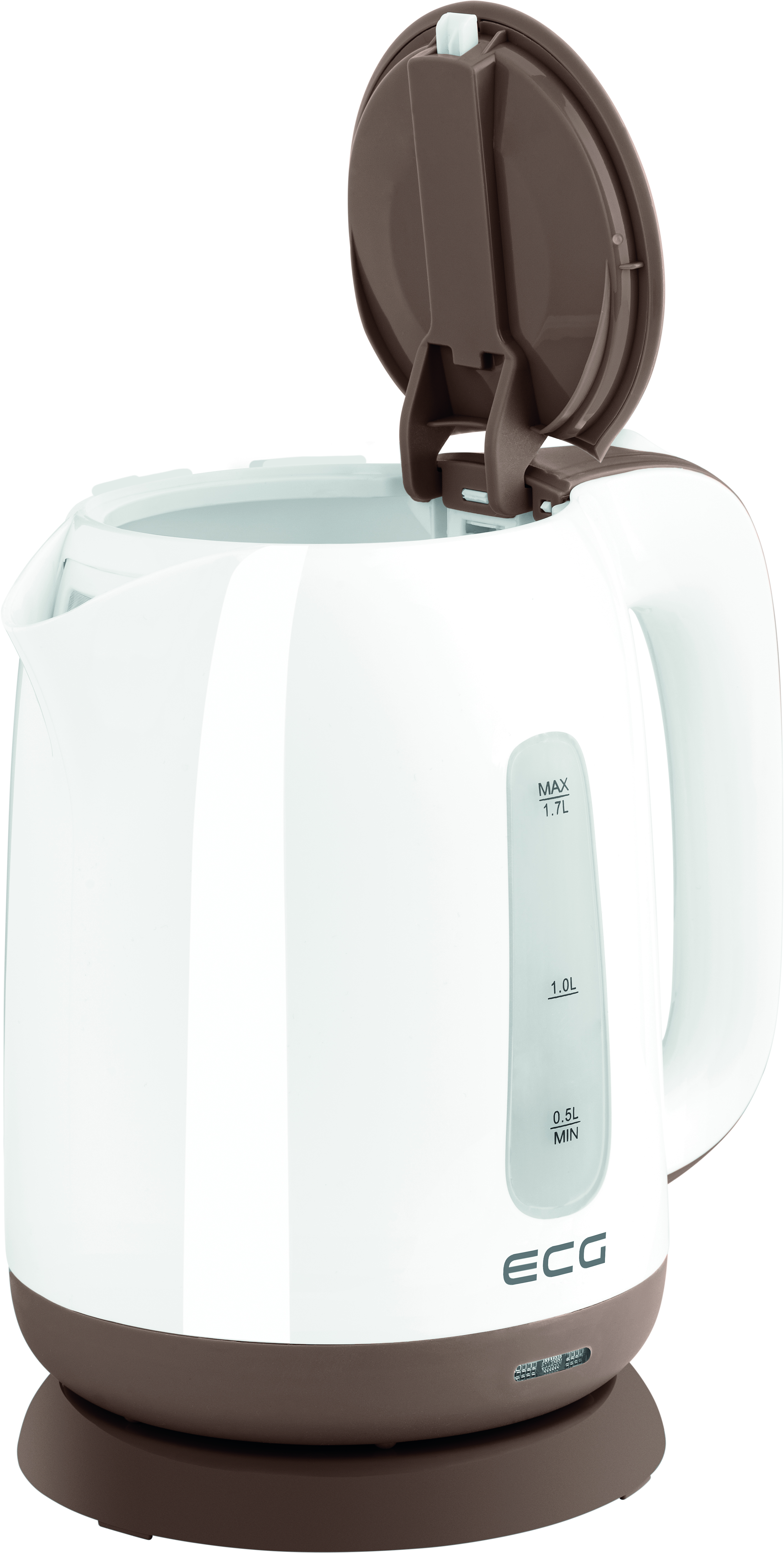 Brązowe etui na telefon ze skóry, otwarte, aby pokazać telefon w środku.