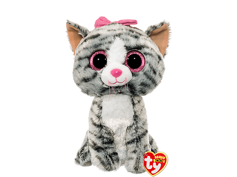 Peluche TY Dixie | Agnellino Grigio E Rosa Con Occhi Glitterati | 24 Cm | Edizione Limitata Pasqua | Glubschis