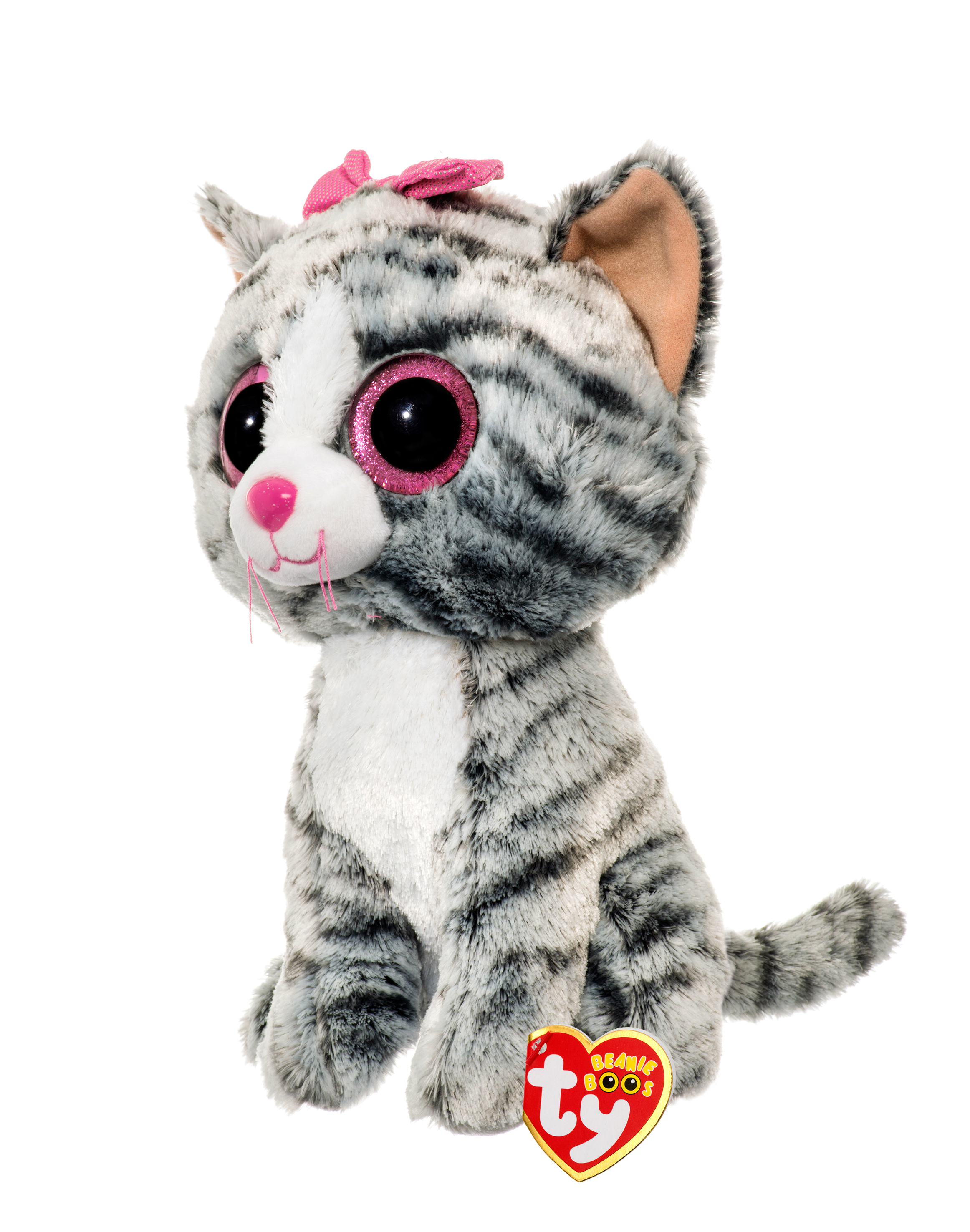 Beanie Boo - Katze 24 grau Kiki cm