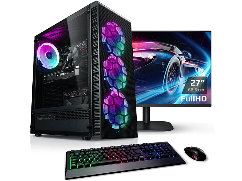 KIEBEL Viper IV AMD AMD Radeon™ Ryzen AMD 5 GB 5 Prozessor, TB Windows 16 11 mit 2 HDD, SSD, Home, RAM, Gaming 4600G, Ryzen™ Graphics Onboard 1 PC TB