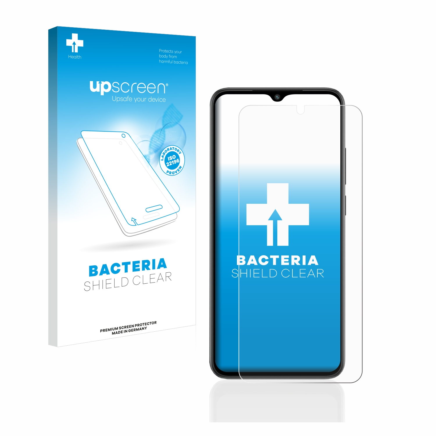 UPSCREEN antibakteriell klare A2) Xiaomi Schutzfolie(für Redmi