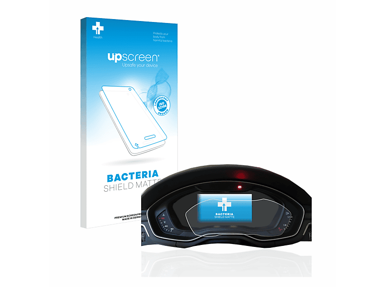UPSCREEN antibakteriell entspiegelt matte Schutzfolie(für Audi A4 B9 2017 Virtual Cockpit)
