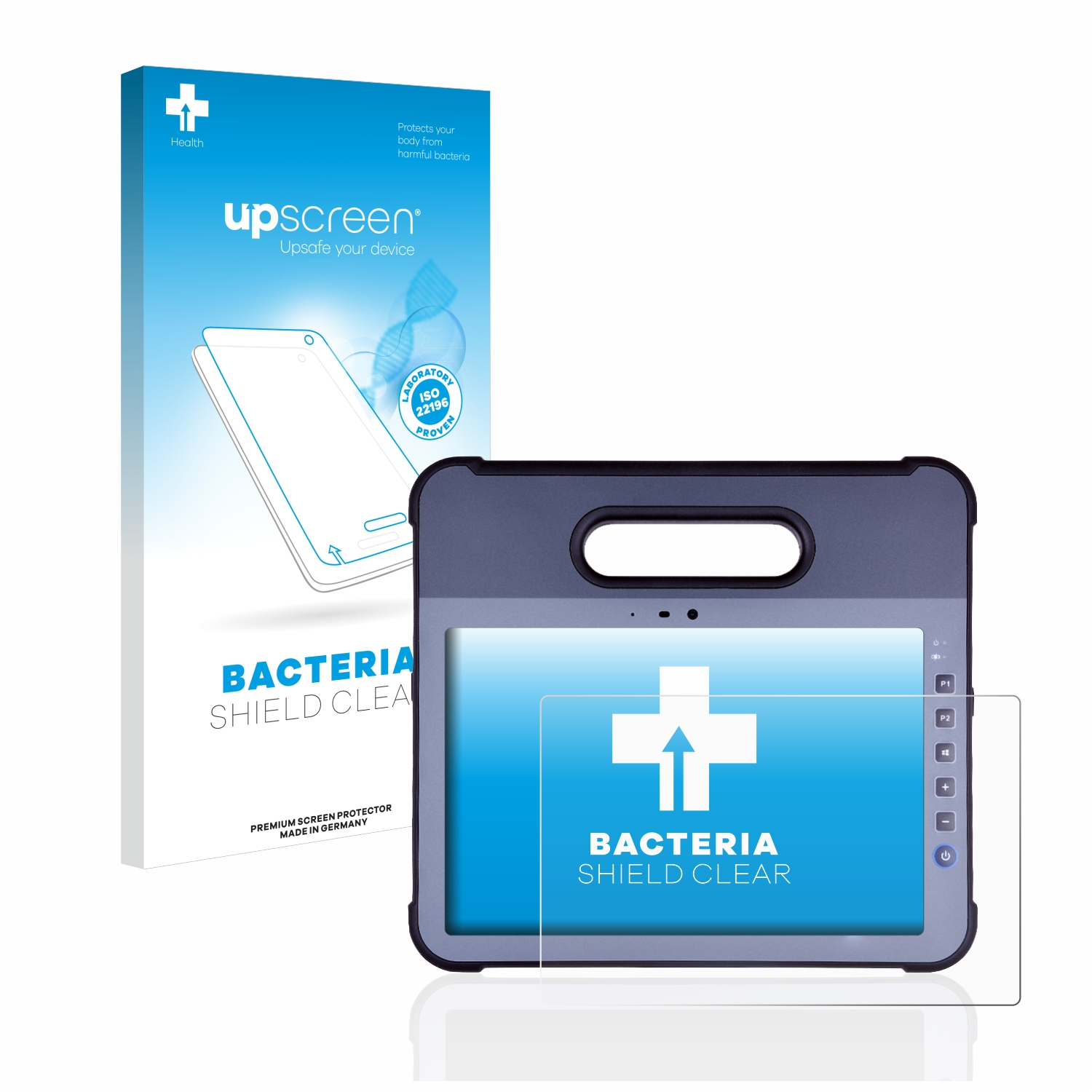 UPSCREEN antibakteriell M10) Pokini Tab klare Schutzfolie(für