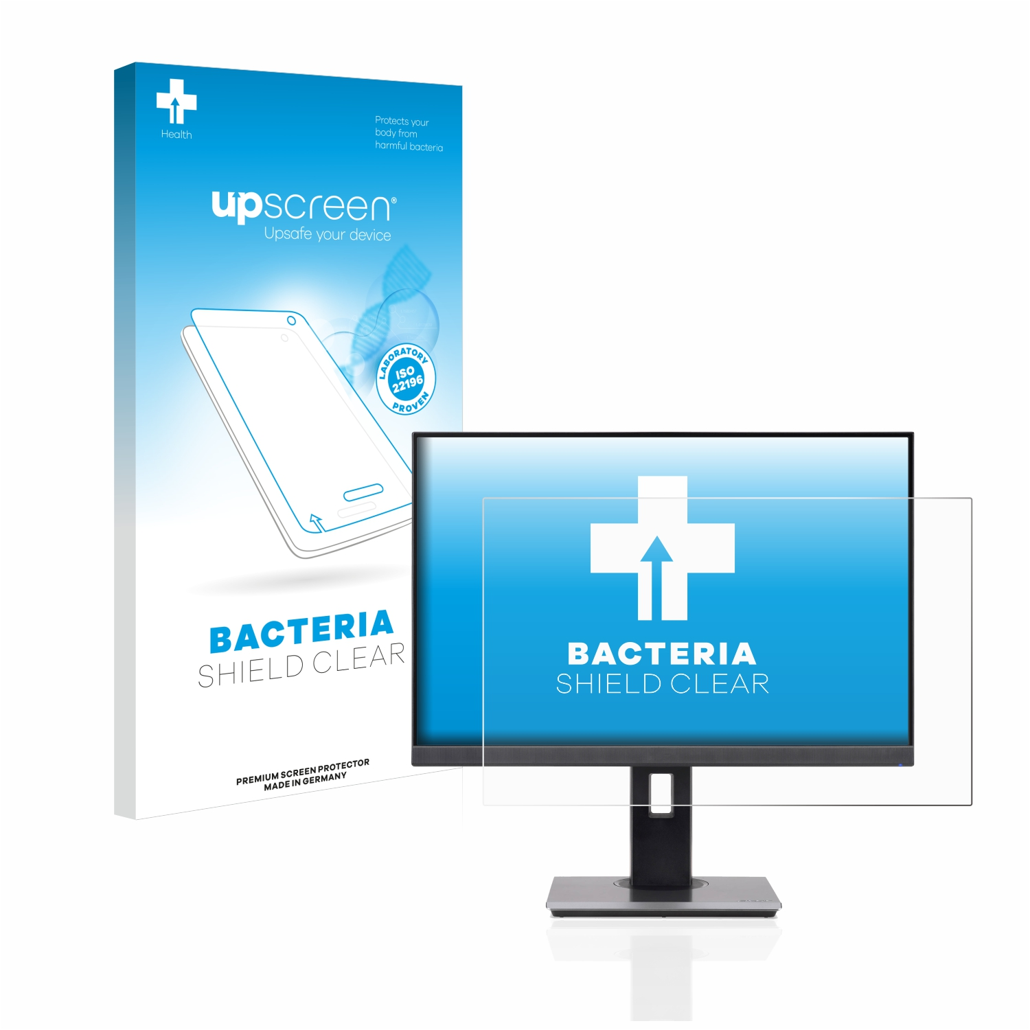 UPSCREEN antibakteriell klare Schutzfolie(für Acer bmiprx) B247W