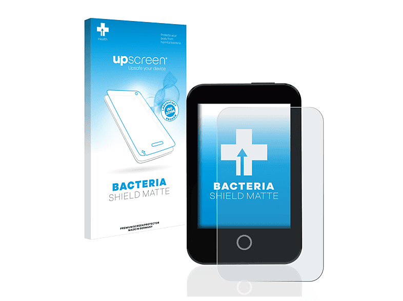 UPSCREEN antibakteriell entspiegelt matte Schutzfolie(für Touchcare CGM) nano Medtrum