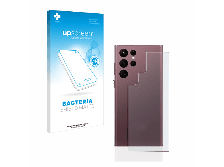 UPSCREEN antibakteriell entspiegelt matte Schutzfolie(für Samsung Galaxy S22 Ultra 5G Enterprise Edition)