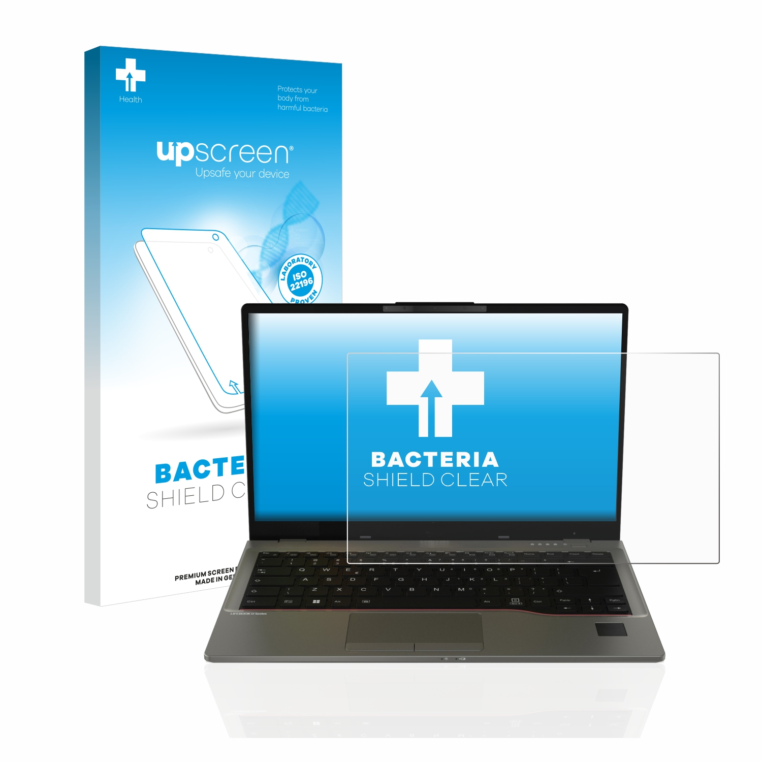 UPSCREEN antibakteriell klare Schutzfolie(für U7412) Fujitsu Lifebook