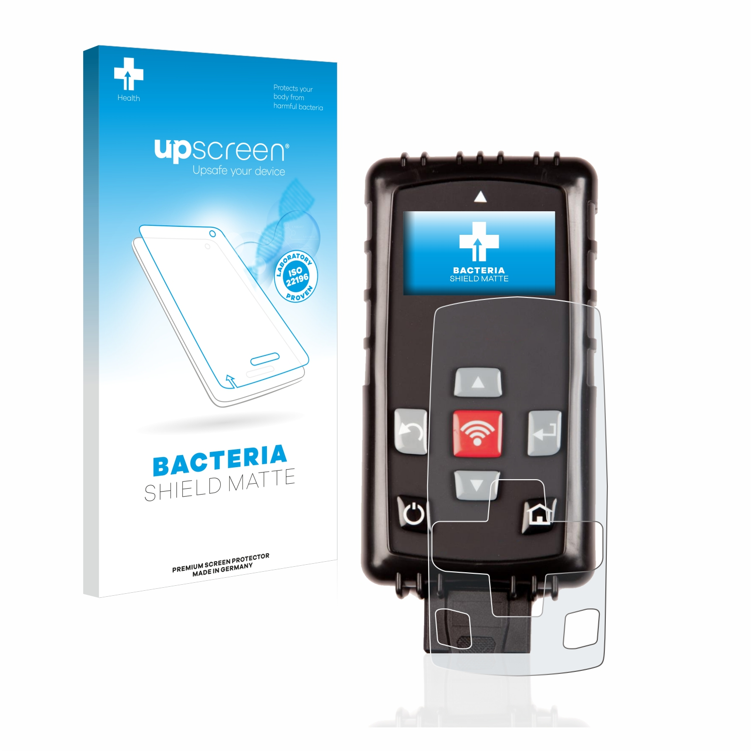 UPSCREEN antibakteriell entspiegelt matte Bartec 400sde) Tech Schutzfolie(für