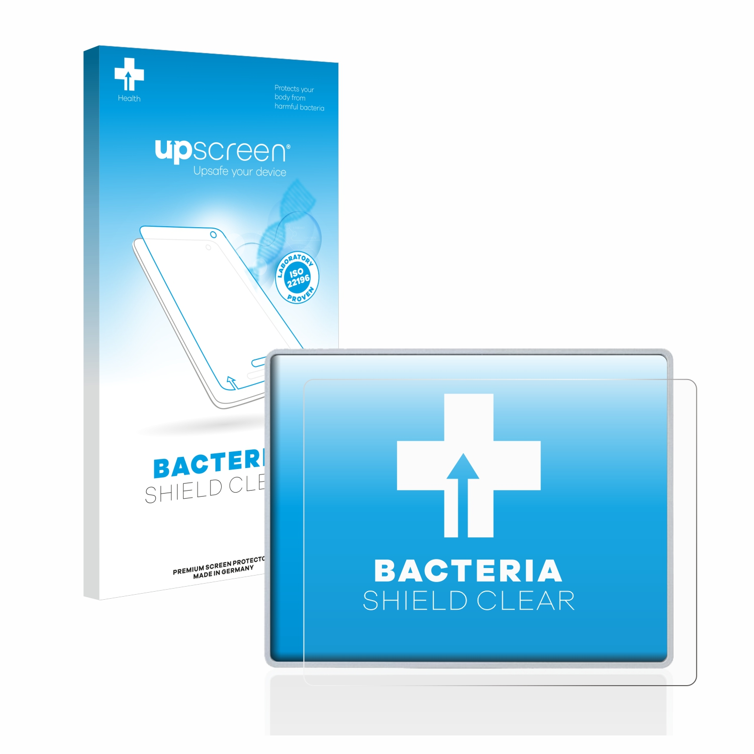UPSCREEN antibakteriell klare Schutzfolie(für TPG2200 Advisor Motorola Tetra-Pager)