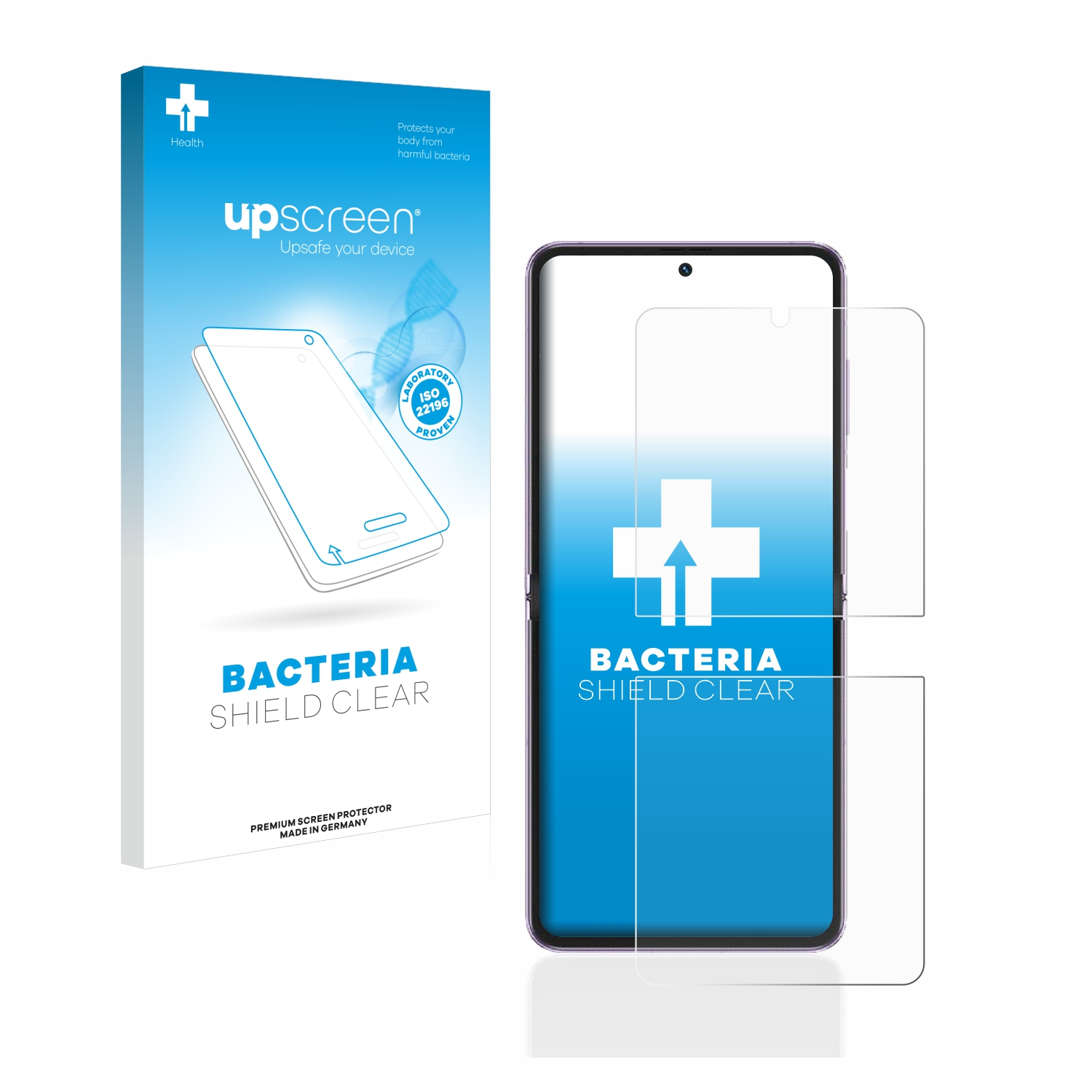 UPSCREEN antibakteriell klare Schutzfolie(für Vivo Flip) X
