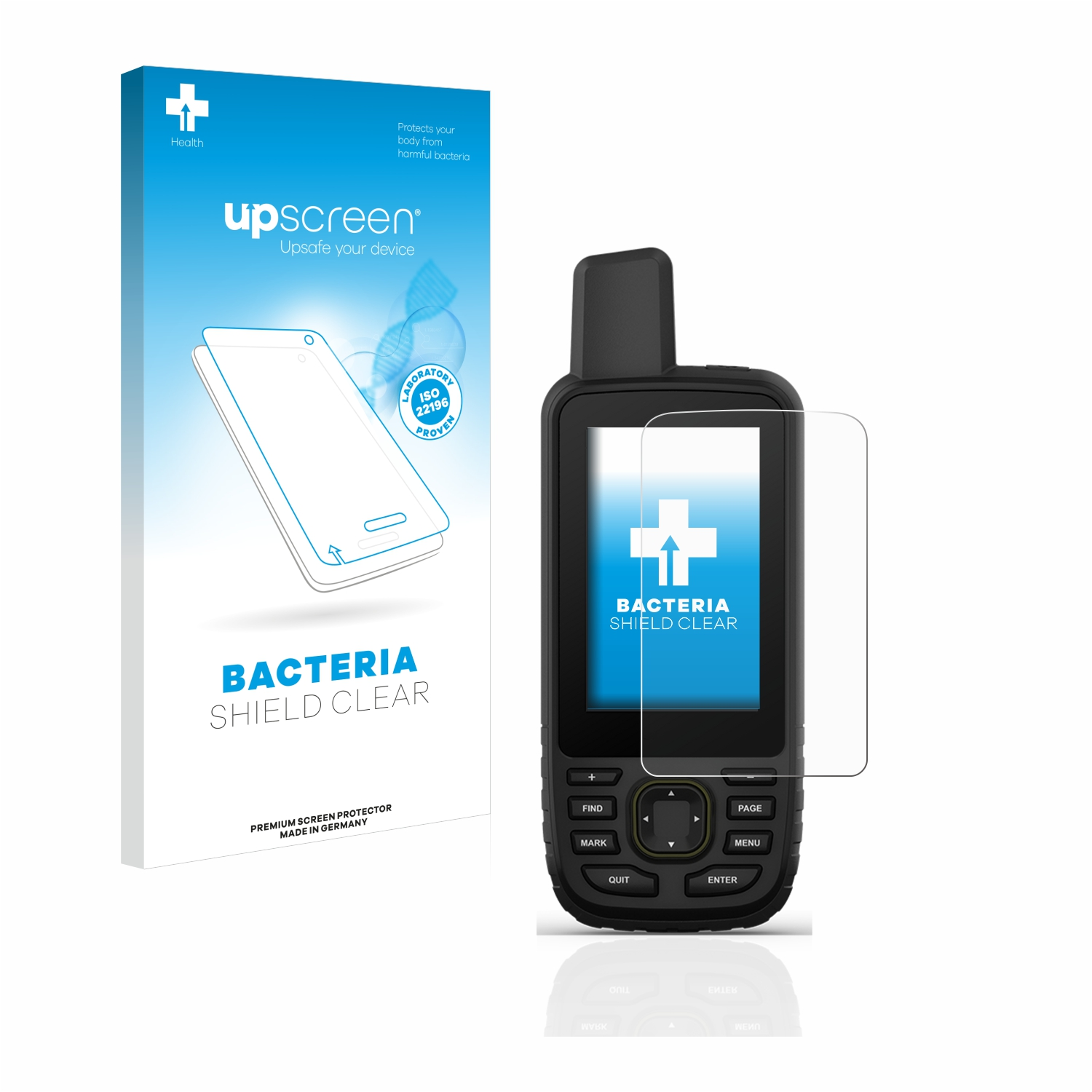 67) antibakteriell klare UPSCREEN GPSMAP Schutzfolie(für Garmin